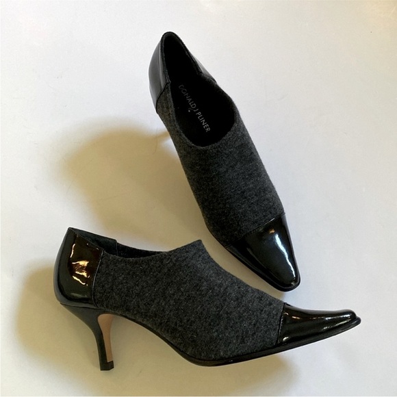 Donald J. Pliner Shoes - Donald J. Pliner Low Heels Shoes Ankle Size 8 Gray Black
